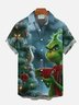 Royaura® Christmas Holiday Print Pocket Short Sleeve Shirt Big & Tall