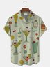 Royaura® Men's Vintage Cocktail Print Button Pocket Short Sleeve Shirt Big & Tall