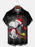 Royaura® Retro Cartoon Valentine's Day Print Men's Button-Down Short-Sleeve Holiday Hawaiian Shirt Big & Tall
