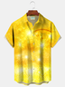 Royaura® Men's Happy New Year Colorful Golden Countdown Print Retro Short Sleeve Button Down Big & Tall