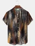 Royaura® Retro Art Print Men's Button Pocket Short-Sleeve Holiday Shirt Big & Tall