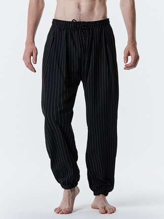 Royaura Striped Basics Men's Lounge Pants Men's Loose Pants