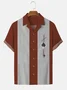 Men's 50's Quick Dry Camp Shirt Geometric Print Bowling Outer Shirt