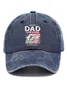 Men's American Flag Being Dad Is An Honor Being Papa Baseball Cap
