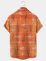Men's Button-Up Shirt Hawaiian Short Sleeve Easy Care Fabric Shirt