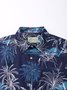 Royaura Waterproof Coconut Tree Hawaiian Shirt Oil Resistant Stain-Resistant Hydrophobic Lightweight