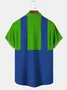 Royaura Super Mario Pattern Cartoon Comfortable-Blend Short Sleeve Plus Size Shirts