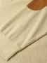 Royaura Men's Basic Corduroy Vintage Button Hoodie