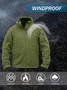 Royaura Warm Fleece Cold-Proof Jacket Hoodie Polar Fleece Casual Hooded Zipper Outdoor Camping Jackets
