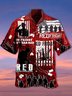 Men's Veteran Red Friday American Casual Hawaiian Shirt