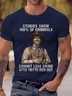Royaura® Vintage Film TV Character Men's Round Neck Shirt Stretch Cotton Pullover T-shirt Big Tall